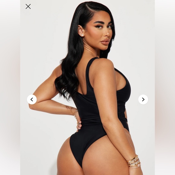 Black Strappy Swimsuit - Picture 2 of 3